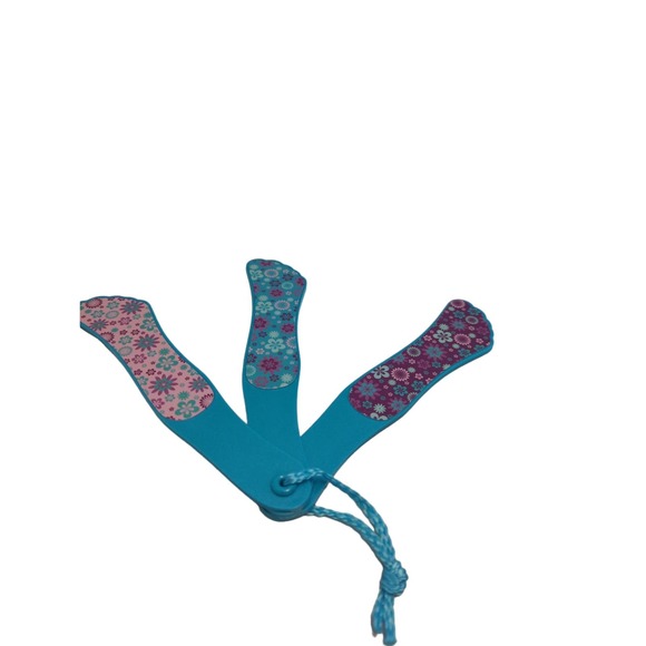 Fanned Foot Files and Blue Plastic Rolling Foot Massager - Picture 2 of 3